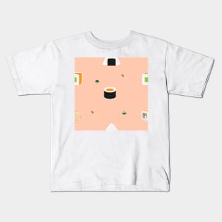 Cute Sushi Kawaii Pattern Kids T-Shirt